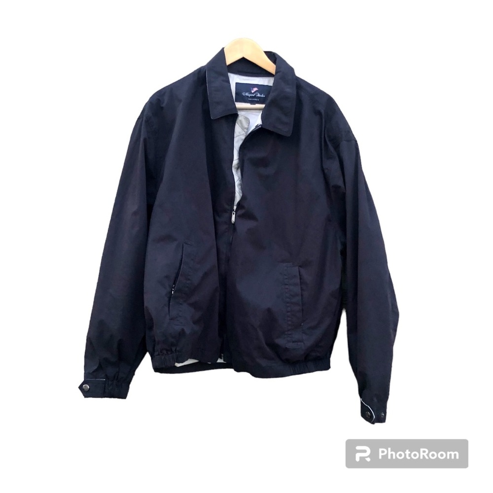 Newport Harbor Jacket Coat  Tailored Size XL Black Suede Leather